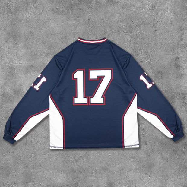 No.17 Printed Long Sleeve Jersey