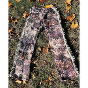 Trendy hip-hop tapestry print pile pants