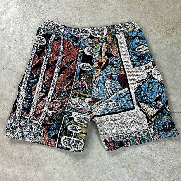King Kong Casual Street Werewolf Tapestry Shorts