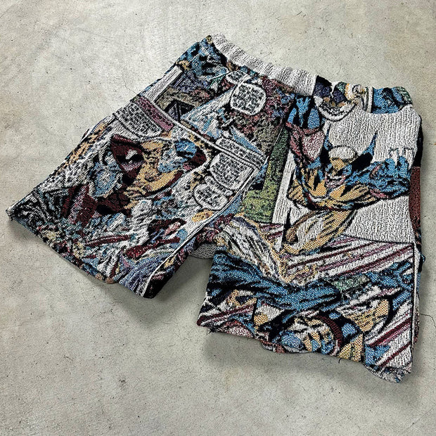 King Kong Casual Street Werewolf Tapestry Shorts