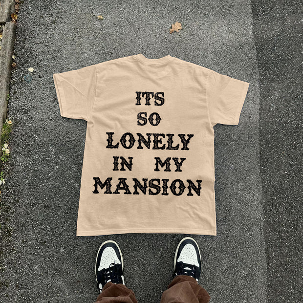 Pop singer print crew neck T-shirt