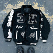 Angel Cupid Casual Street Baseball Jacket