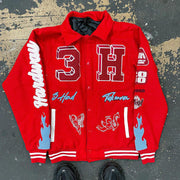 Angel Cupid Casual Street Baseball Jacket