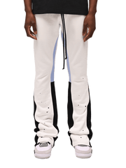 Stylish casual flared pants with contrasting colors