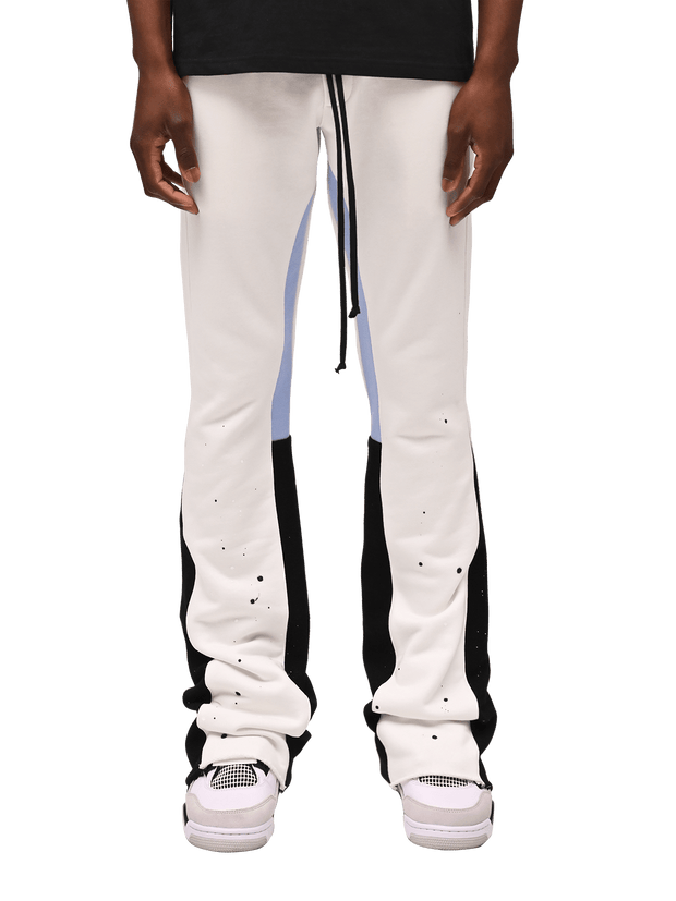 Stylish casual flared pants with contrasting colors