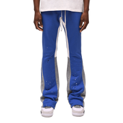 Stylish casual flared pants with contrasting colors