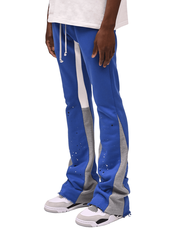 Stylish casual flared pants with contrasting colors