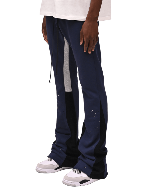Stylish casual flared pants with contrasting colors