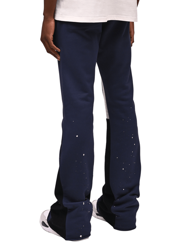 Stylish casual flared pants with contrasting colors