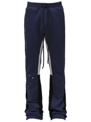 Stylish casual flared pants with contrasting colors