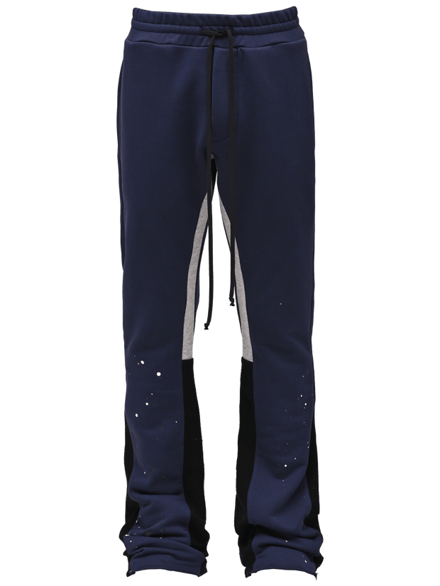 Stylish casual flared pants with contrasting colors