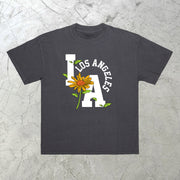 Street fashion brand Los Angeles short-sleeved T-shirt