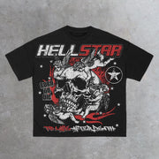 Skull Angel Casual Short Sleeve T-Shirt