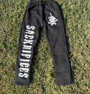 Casual street skull print full zip hoodie two piece set