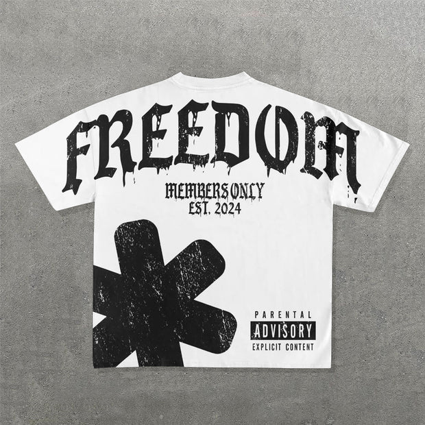 Fashion Freedom Print Short Sleeve T-Shirt