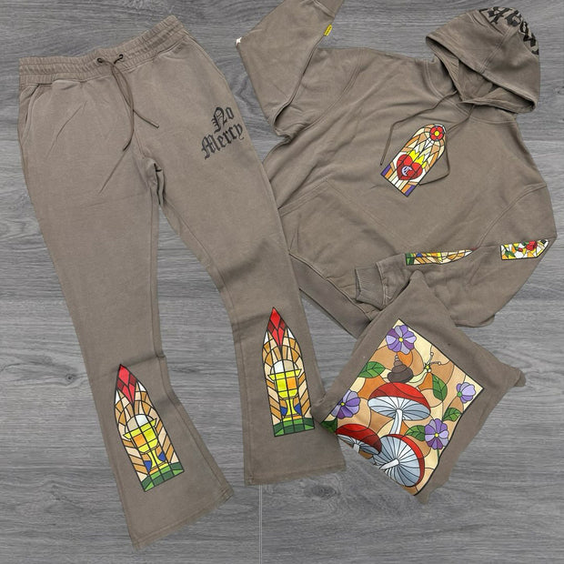 Personalized casual bell bottom pants sports suit