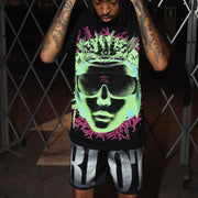 Brainstorm casual street T-shirt mesh shorts two-piece set