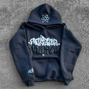 Fashionable Personalized Letter Print Casual Hoodie