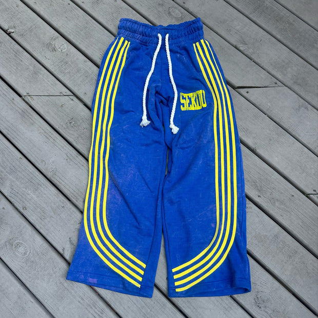 Line casual street print trousers