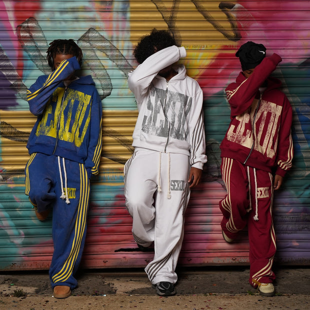 Line casual street print trousers