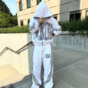 Line casual street print trousers