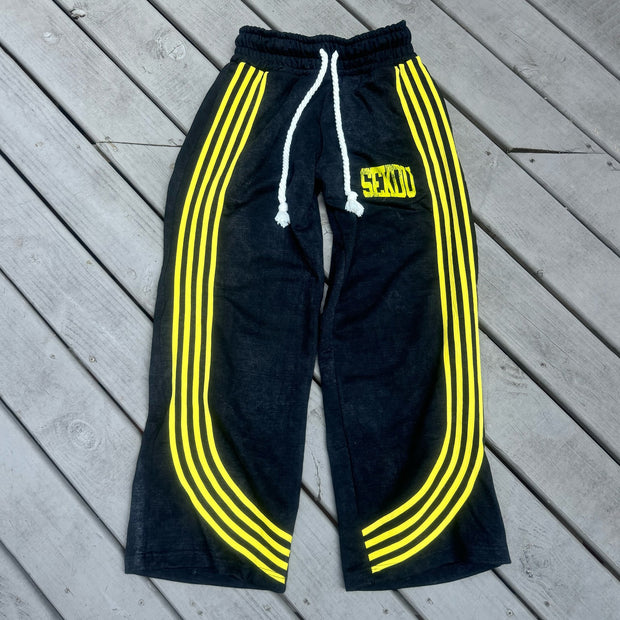 Line casual street print trousers