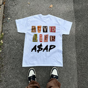 Personalized round neck printed T-shirt