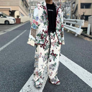 Retro hip-hop trendy tapestry trousers