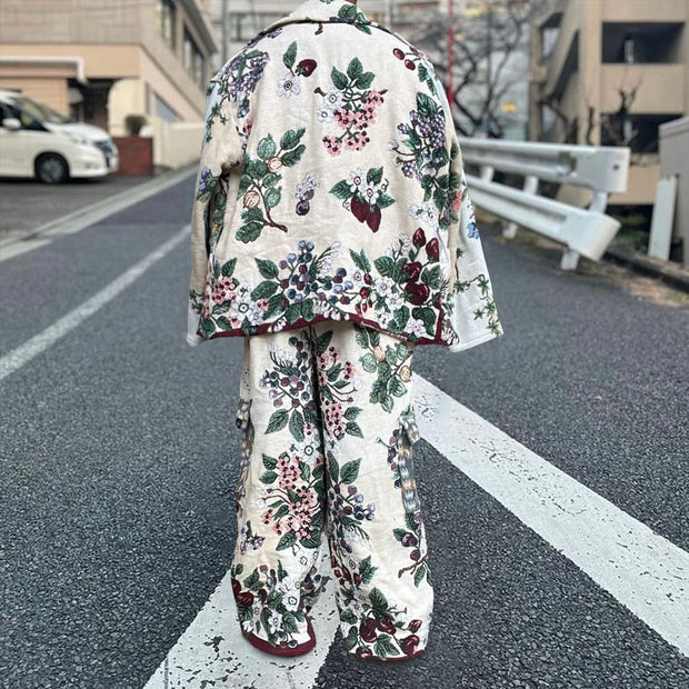 Retro hip-hop trendy tapestry trousers