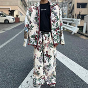 Retro hip-hop trendy tapestry trousers