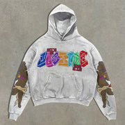 Streetwear Print Oversized Hoodie