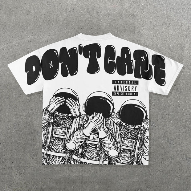 Fashion Don't Care Print Short Sleeve T-Shirt