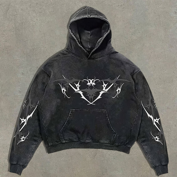 Madonna print oversized hoodie