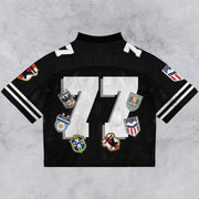 Casual Street Retro Mesh Jersey