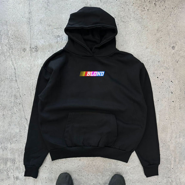 Casual Blond Letters Print Long Sleeve Hoodies