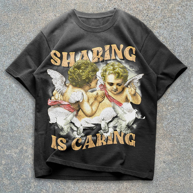 Angel Graphic Short Sleeve T-Shirt