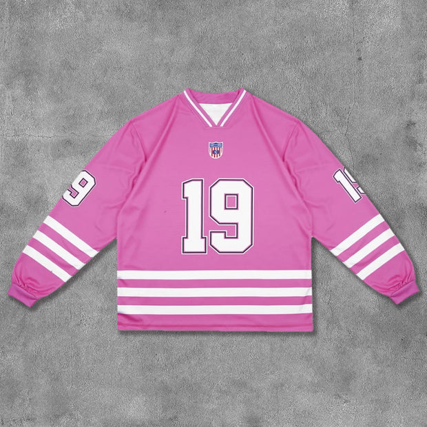 No.19 Printed Long Sleeve Jersey