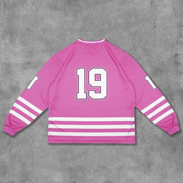 No.19 Printed Long Sleeve Jersey