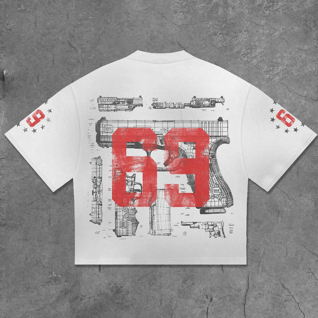 Vintage 1969 Print Cropped T-Shirt
