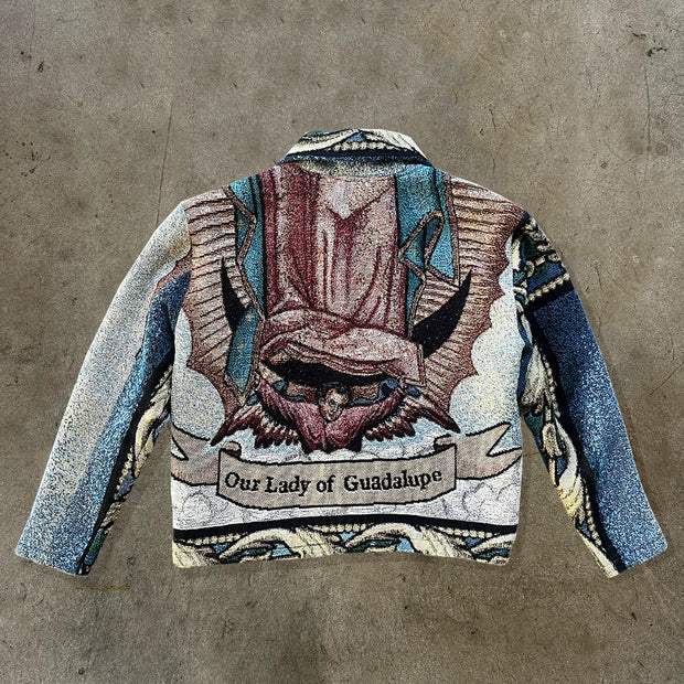Our Lady Of Guadalupe Print Zipped Jacket