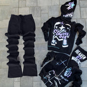 Stylish and personalized full-zip hoodie set