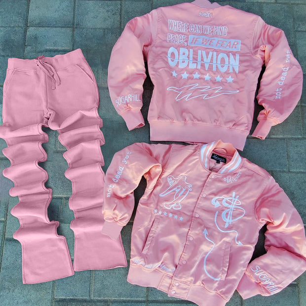 Stylish jacket and flared pants suit