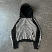 Personalized street color contrast print hoodie