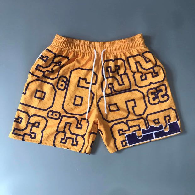 Fashion casual digital print sports shorts
