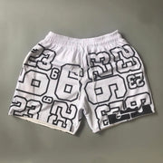 Fashion casual digital print sports shorts