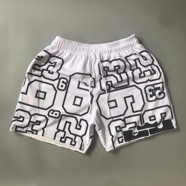 Fashion casual digital print sports shorts