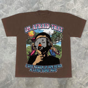 Lonely boy casual street short sleeve T-shirt