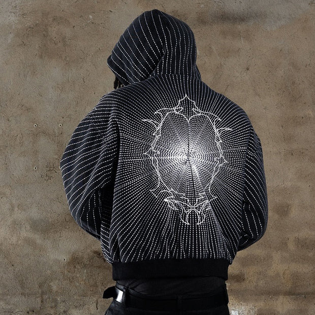 Holy Light Casual Street Zip Hoodie