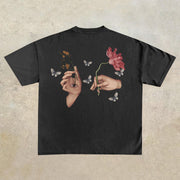 Art Print Casual Street Short Sleeve T-Shirt