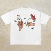 Art Print Casual Street Short Sleeve T-Shirt